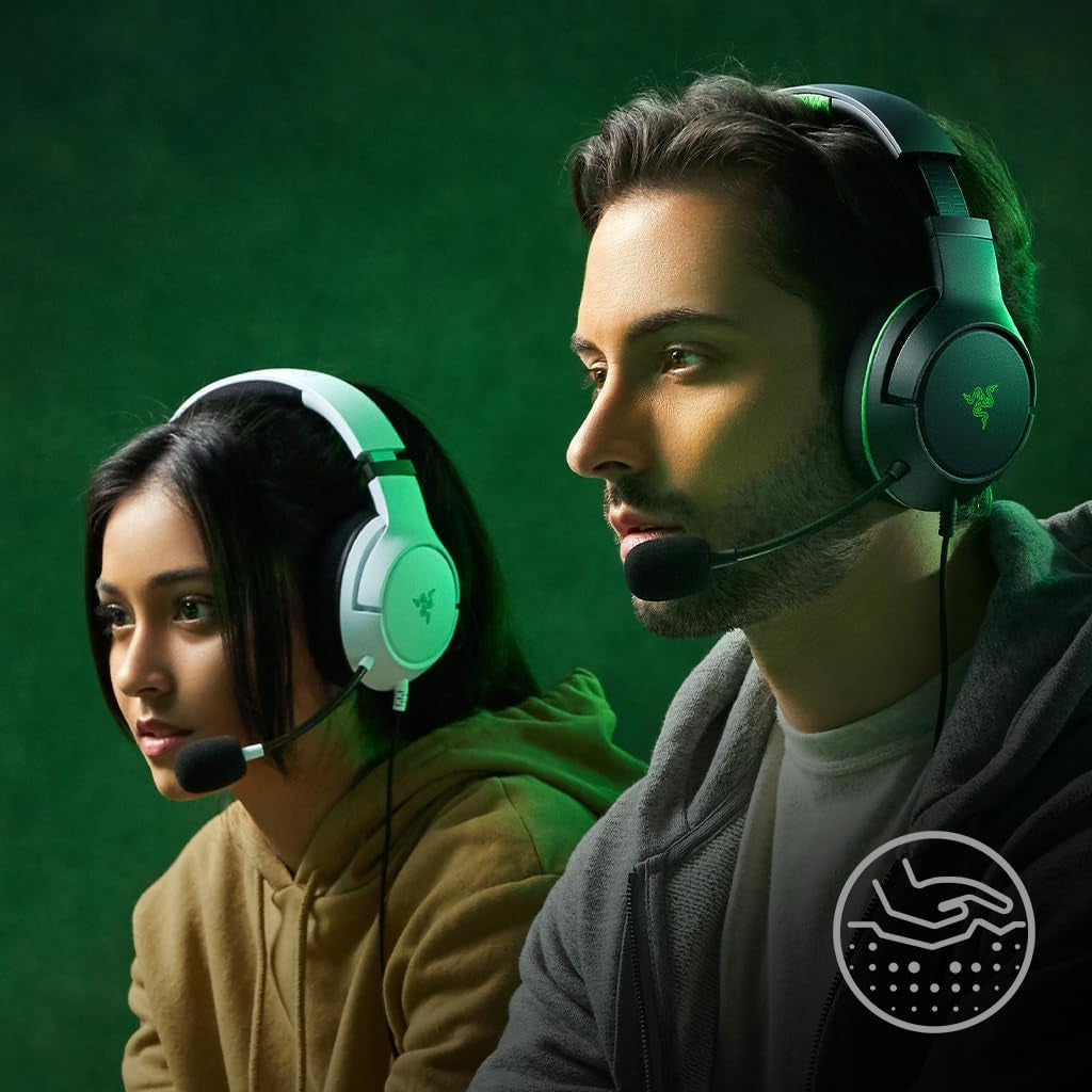 Kaira X Wired Headset for Xbox Series X|S, Xbox One, PC, Mac & Mobile Devices: Triforce 50Mm Drivers - Hyperclear Cardioid Mic - Flowknit Memory Foam Ear Cushions - On-Headset Controls - White