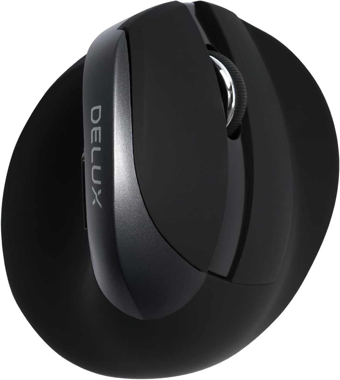 Wireless Ergonomic Mouse, Vertical Mouse for Small Hands, Silent Click Ergo Mouse, up to 4000 DPI, 6 Buttons, Rechargeable, 2.4G/BT 5.2 Dual-Mode, Compatible with Laptop/Pc (M618Mini-Iron Gray)