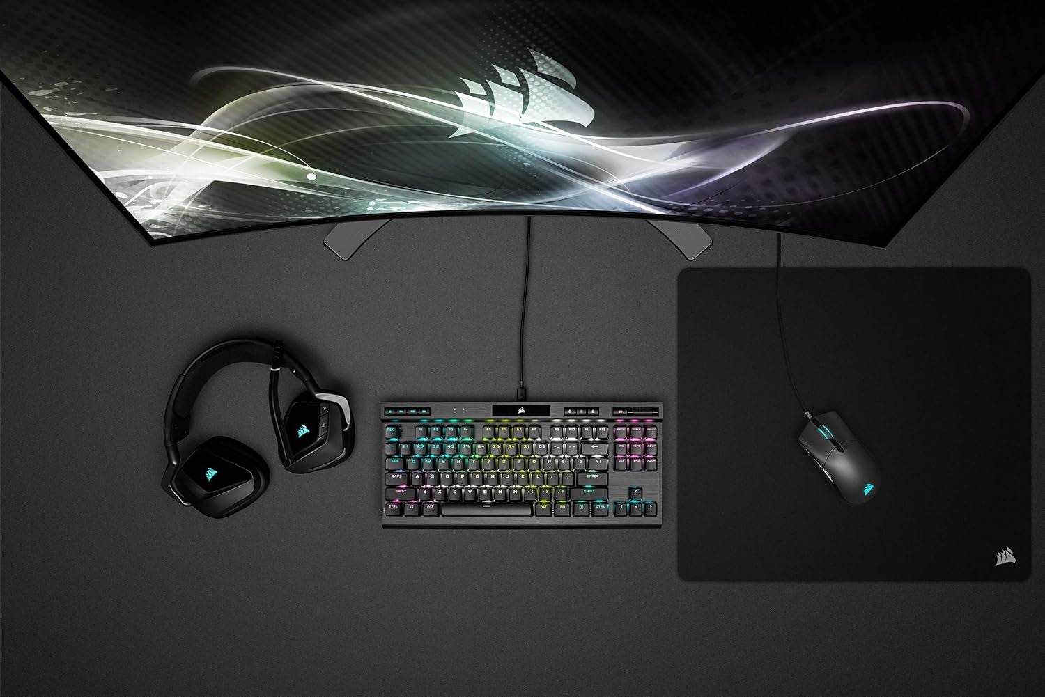 Sabre RGB PRO Champion Series FPS/MOBA Gaming Mouse - Ergonomic Shape for Esports and Competitive Play - Ultra-Lightweight 74G - Flexible Paracord Cable