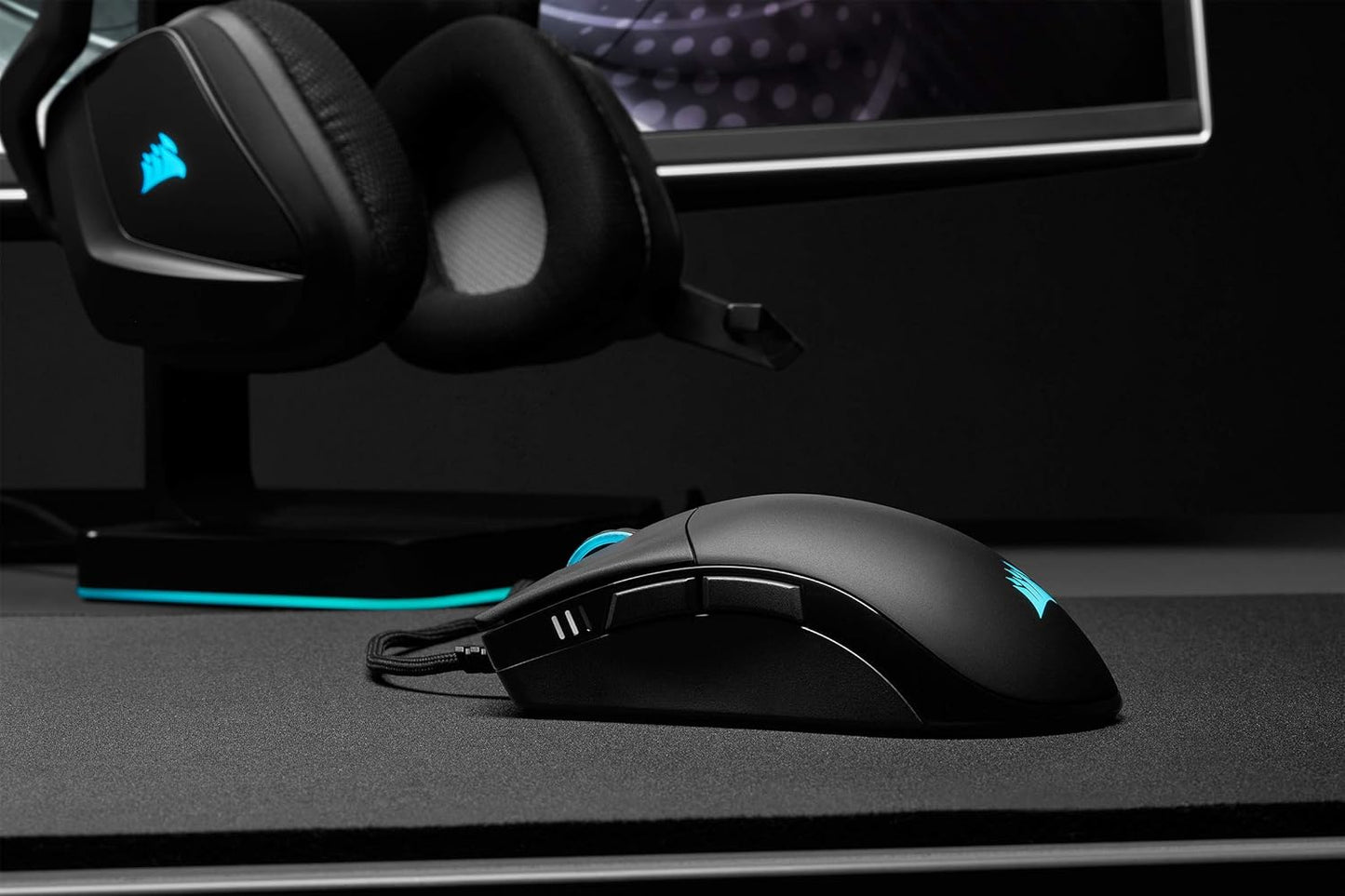 Sabre RGB PRO Champion Series FPS/MOBA Gaming Mouse - Ergonomic Shape for Esports and Competitive Play - Ultra-Lightweight 74G - Flexible Paracord Cable