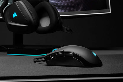 Sabre RGB PRO Champion Series FPS/MOBA Gaming Mouse - Ergonomic Shape for Esports and Competitive Play - Ultra-Lightweight 74G - Flexible Paracord Cable