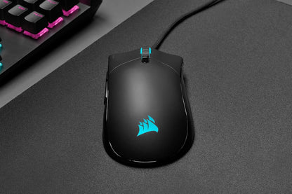 Sabre RGB PRO Champion Series FPS/MOBA Gaming Mouse - Ergonomic Shape for Esports and Competitive Play - Ultra-Lightweight 74G - Flexible Paracord Cable