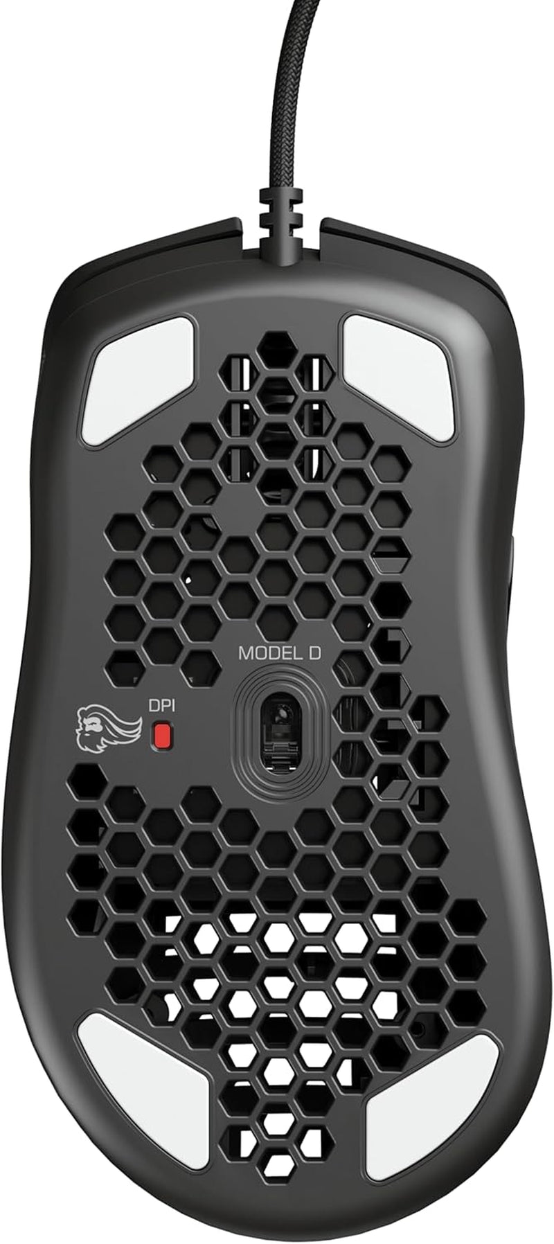 Model D Wired Gaming Mouse - 68G Superlight Honeycomb Design, RGB, Ergonomic, Pixart 3360 Sensor, Omron Switches, PTFE Feet, 6 Buttons - Matte Black