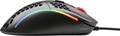 Model D Wired Gaming Mouse - 68G Superlight Honeycomb Design, RGB, Ergonomic, Pixart 3360 Sensor, Omron Switches, PTFE Feet, 6 Buttons - Matte Black